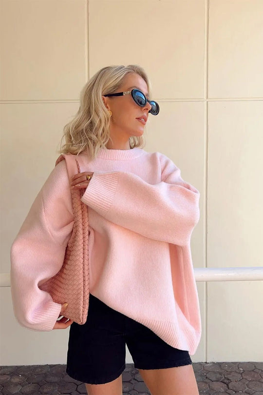 Joan | Oversized Pink sweater